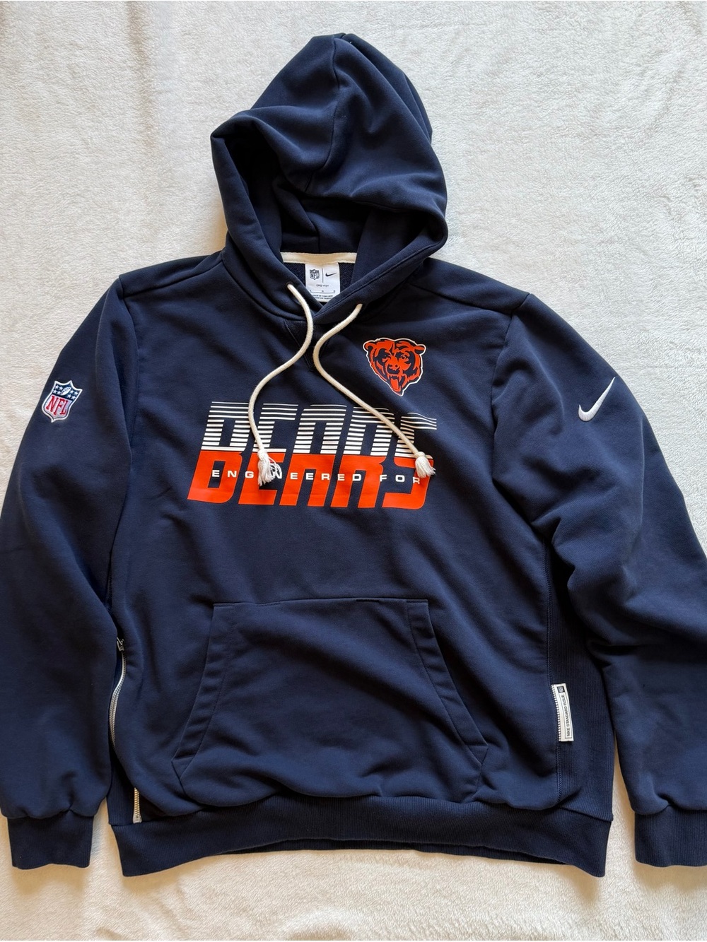 Nike Chicago Bears Standard Issue Dri-FIT Hoodie Navy Men’s Large NFL